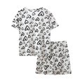 thumbnail image 4 of Caqnni Toddler Boys Girls 2pcs Outfits Set Short Sleeve Dinosaur Print Tops+ Shorts Toddler Summer Clothe Cute For 2t 3t 4t 5t 6t Pajamas & Dailywear Children's Gift 2PCS Set (Black,6-7 Years), 4 of 5