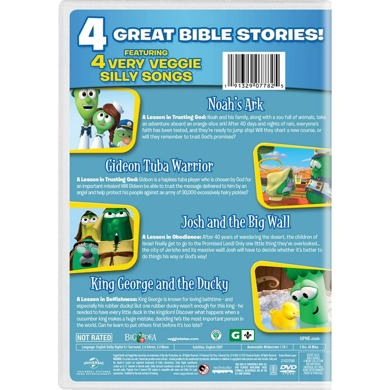 Veggietales: Bible Heroes - 4-Movie Set, Kids Veggie Tale