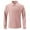 Pink, variant on Xunlbb Mens Long Sleeve Tee Shirts, Men Fashion Casual Button Patchwork Long Sleeve Stand Up Collar Tops Blouse Shirt S-3XL Great Gifts for Less