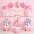 thumbnail image 3 of Globos de aluminio JBCAONTIA para decoración de fiesta de cuarto cumpleaños, color rosa, 3 of 4