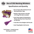 thumbnail image 2 of Trail Chasers Purple Marking Whiskers, 6 Inch, 250 Count for Survey, Construction, Landscaping & Trail Markers, 2 of 7