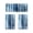 Multicolor18, variant on Iumwxz Nylon Semi Sheer Kitchen Curtains 3 Piece Set, Modern Solid Color Window Valance for Living Room Bedroom Dining Area, Light Filtering and Heat Insulating, 53.94x17.72in and 27.56x39.37in