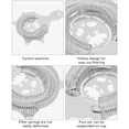 thumbnail image 4 of Colador de Barra de Acero Inoxidable Filtración Efectiva Separador de Hielo Colador Multifuncional para Cócteles y Bebidas ANGGREK Otros, 4 of 8