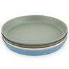 WeeSprout Kid-Sized Bamboo Melamine Plates, Set of 4