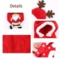 thumbnail image 6 of Pet Christmas Costumes, Puppy Santa Claus Reindeer Outfit Dogs Cats Cold Weather Sweater Coat,Winter Hoodie Warm Vest Clothes, Apparel Outfit for Small Medium Dogs Cats Party Cosplay (Red,L), 6 of 7