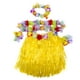 thumbnail image 1 of Conjunto de falda de estilo hawaiano, pulseras de tocado de flores de simulación, guirnalda colgante, accesorios para disfraces de fiesta (amarillo), 1 of 6