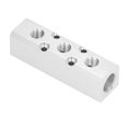 thumbnail image 3 of Compressed Air Manifold Pneumatic Block Aluminum High Pressure Proof Fast Connector for Compressors Pumps Machines, 3 of 7