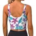 thumbnail image 3 of Naloa Hawaiian Style Sports Bras for Women, High Support Bra with Removable Pads, Comfortable - Small, 3 of 9