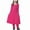 Hot Pink, variant on Fesfesfes Muslim Long Dress Solid Color Big Girls Long Sleeve Dress Crewneck Comfy Dress Spring Sale