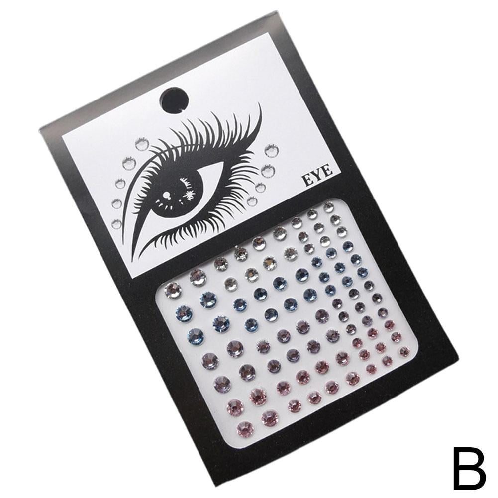 Face Gems Stick on 3D Jewels Festival Body Glitter Rhinestones Eye