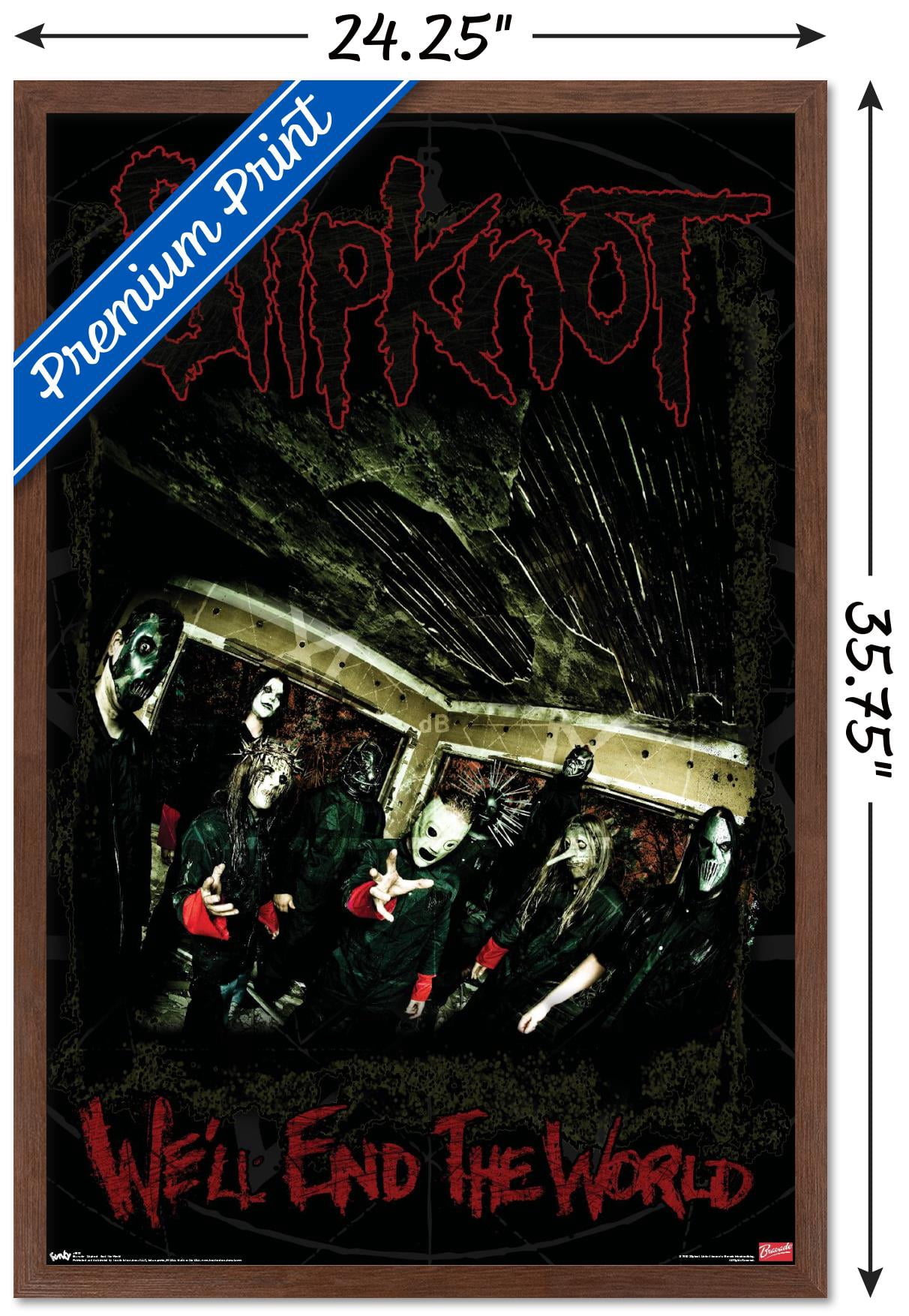 Slipknot - End The World Wall Poster, 22.375" x 34" Framed