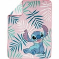 thumbnail image 2 of Disney Lilo and Stitch Couverture Jetée Personnage Misty Palm w/ Stitch, 2 of 6