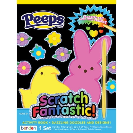 PEEPS Easter Scratch Fantastic 24 Page Activity Book, Paperback by Bendon