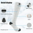 thumbnail image 4 of SNOW DEER 2024 Upgraded Rechargeable Electric Heated Socks,7.4V 2200mAh Battery Powered Cold Weather Heat Socks for Men Women,Outdoor Riding Camping Hiking Motorcycle Skiing Warm Winter Socks, 4 of 10