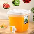thumbnail image 5 of JeashCHAT Cold Kettle with Faucet, 3.5L Beverage Drink Dispenser for Fridge, Large Capacity Cold Water Pitcher with Spigot, Lemonade Juice Container for Party Bar Kitchen, 5 of 8