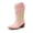 PINK, variant on Girls Mid-Calf Cowboy Boots Square Toe Western Boots with Low Heel for Little & Big Kids