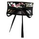 thumbnail image 1 of Cinturón Obi para mujer, bordado con lazo, cintura ancha para vestido de ceremonia del té. Negro, 1 of 9