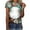 Khaki, variant on Casual Summer Tops for Women Over 50 Shirts for Women Graphic Tees Letter Print Tee