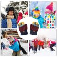 thumbnail image 5 of Gants Chauds pour Enfants en Hiver, Gants Demi-Doigts à Motif clamshell, 5 of 5