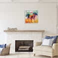 thumbnail image 3 of Stupell Industries Vivid Modern Palms Botanical & Floral Painting White Framed Art Print Wall Art, 24 x 24, 3 of 9