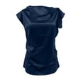 thumbnail image 4 of Haivin Womens Summer Tops 2026 Pleated Round Neck Short Sleeve Shirts Business Casual, 4 of 6