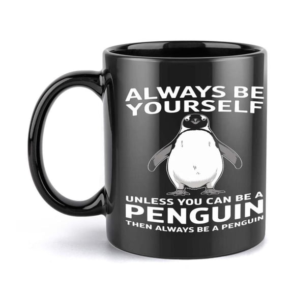 1pc Penguin Lover Funny Mug 11oz Ceramic Cup Coffee Cup Decorative Cup Ideal Birthday and Holiday Very Suitable Office Family Life Party Wedding