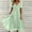 Green, variant on Kmdttou Women's Short Sleeve Loose Plain Dresses Women Casual Fashion Loose Solid Lace Chiffon Short Sleevee V-Neck Dress