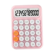 Calculator Office Calculators with Big Button, Standard Function Desktop Calculators, Pocket Basic Calculator for Home Pink