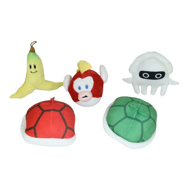 Mario Kart Enemies 6 Inch Assorted Stuffed Plush Toy Set of 5