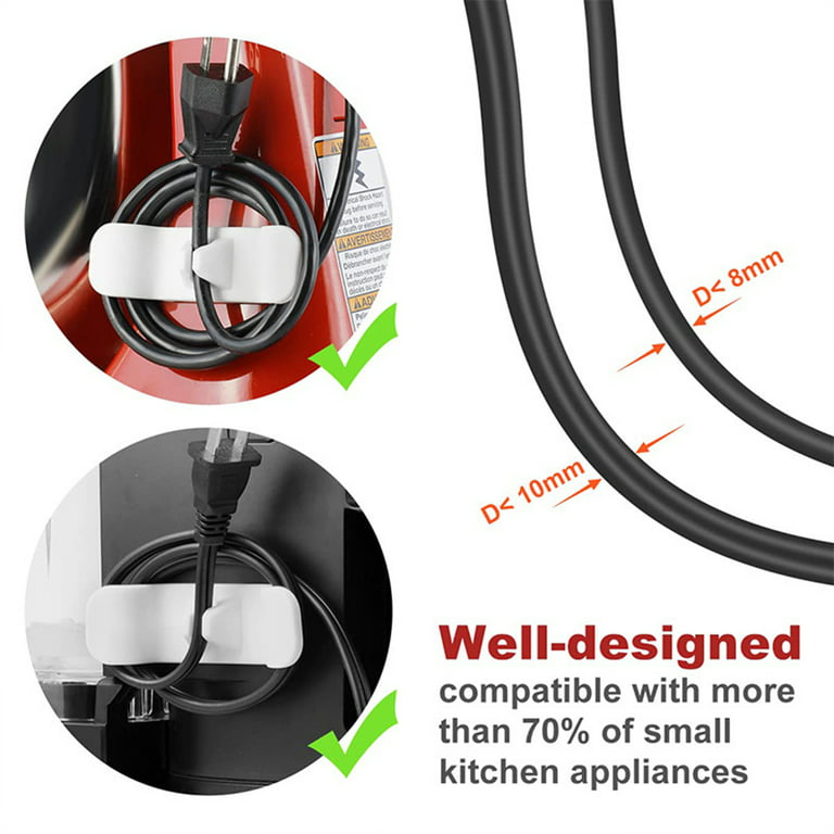 Cord Wrapper Organizer Clip Cable Winder Management Holder For Kitchen  Appliance Clip Air Fryer Coffee Machine Wire Fixer Holder