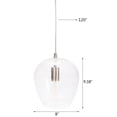 thumbnail image 3 of Kichler Eclectic 1-light Brushed Nickel Mini Pendant, 3 of 7