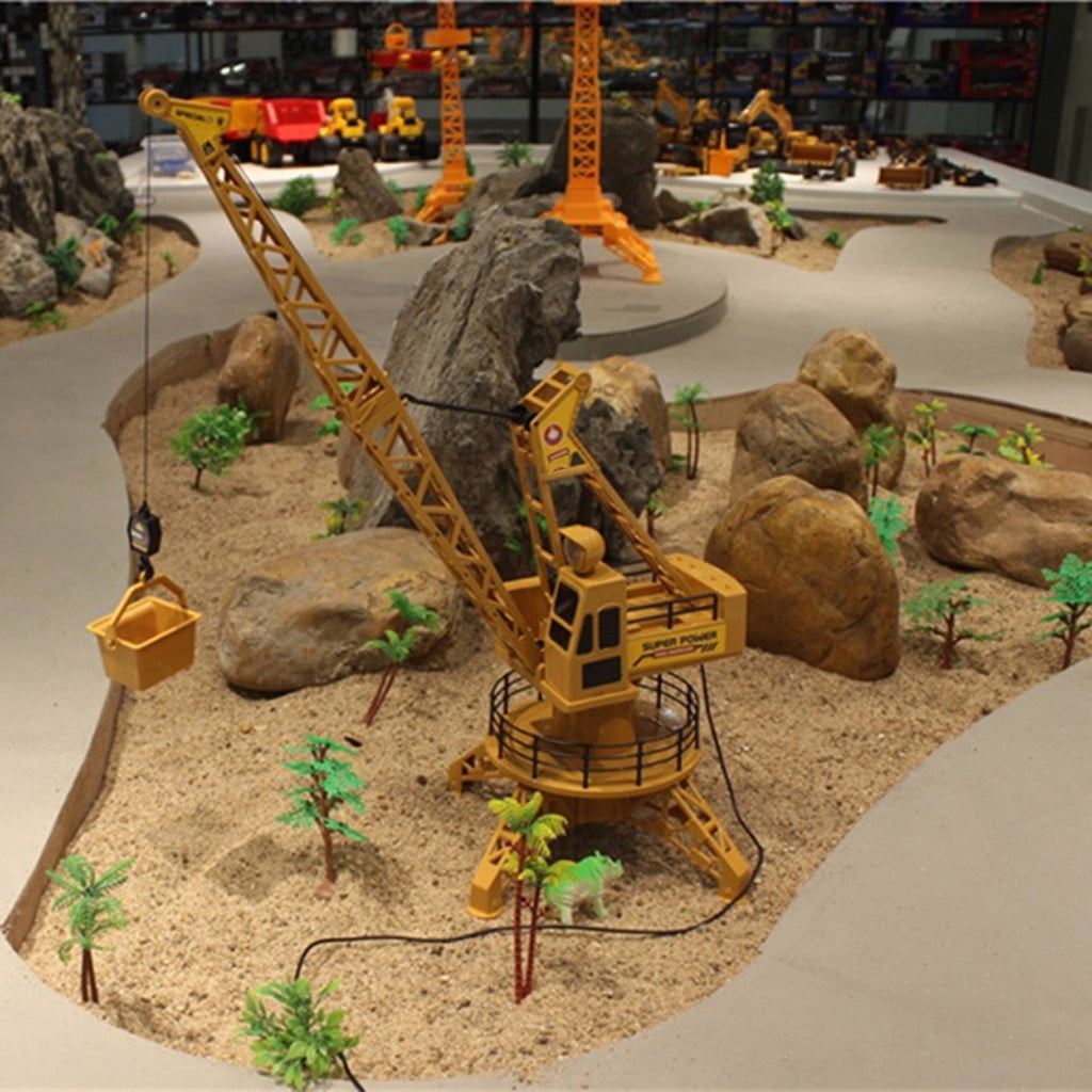 Remote Control Cranes for Teens 6 Channel Radio Remote Controlled Tower Crane Construction Engineering Vehicle Model Toy for Lovers