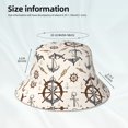 thumbnail image 3 of Fuzoiu Anchor with Rope Print Reflective Bucket Hat,Outdoor Hat for Men and Women,Bucket Hat for Travel Fishing Hunting Summer Camp, 3 of 6