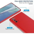 thumbnail image 3 of Galaxy S20 Case, (2 Pack) Screen Protector Film with Liquid Silicone Gel Rubber Soft Microfiber Cloth Lining Cushion Shockproof Cover Case for Galaxy S20 (5G) 6.2 inch red, 3 of 12