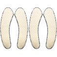 thumbnail image 2 of 2 pares de fundas para asiento de inodoro acolchadas gruesas y cálidas de felpa color beige, antideslizantes, suaves, lavables, con cinta autoadhesiva, 2 of 5
