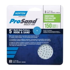 

Norton Norton - 7660703229 - ProSand 5 in. Ceramic Alumina Hook and Loop A975 Sanding Disc 150 Grit Fine - 3/Pack