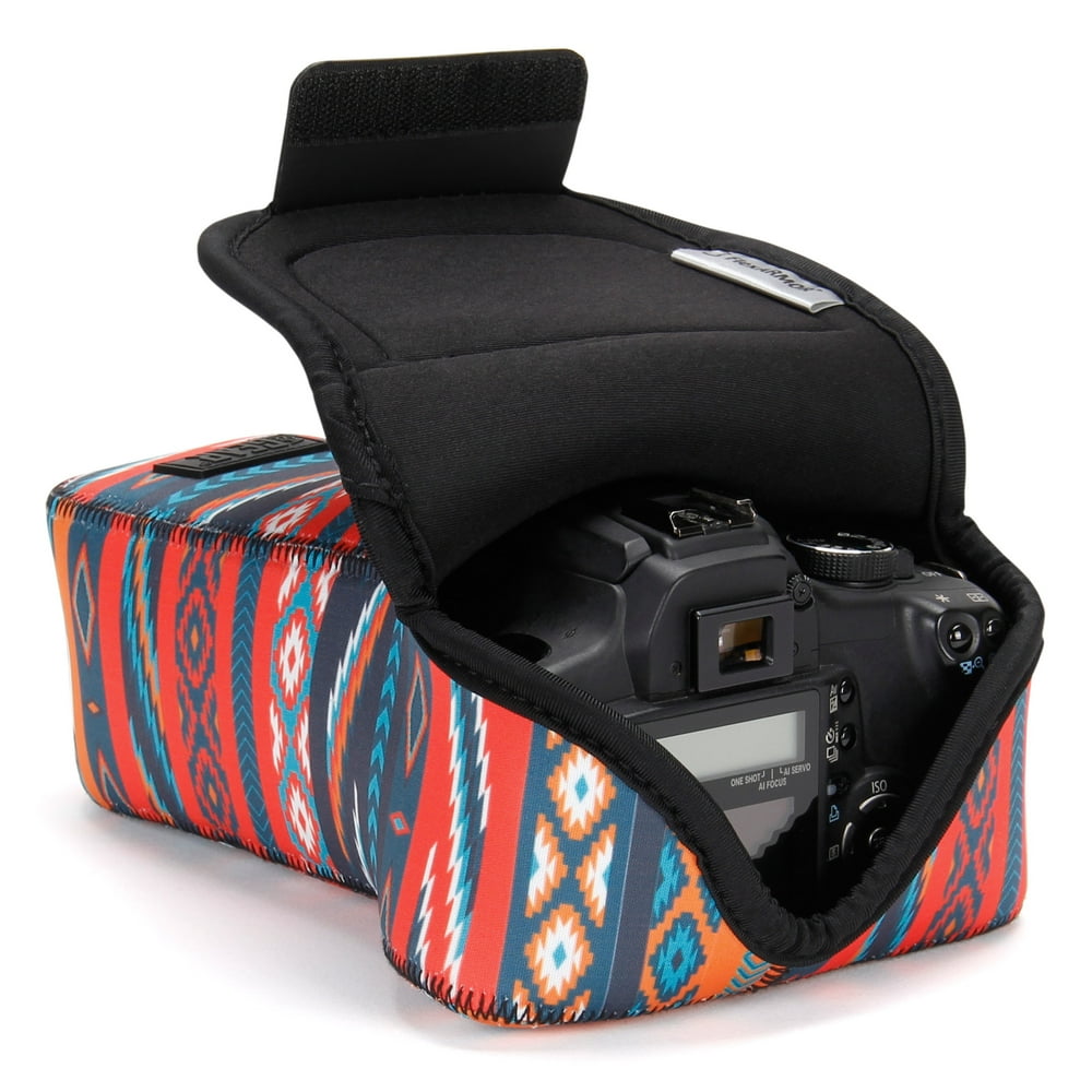 USA GEAR DSLR Camera Case SLR Camera Sleeve for Zoom Lens (Southwest