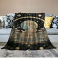 thumbnail image 2 of ONETECH Black Mushroom Soft Decor Blanket Fuzzy Soft Plush Eyes Gifts Sun Moon Blanket for All Season Throws for Home Couch Bed Sofa Livingroom Office, 2 of 6