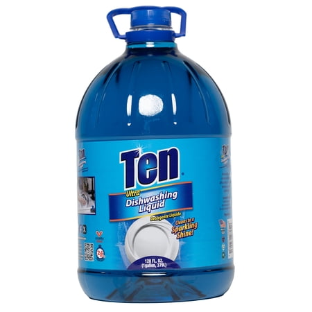 Ten Liquid Phosphate free Carry on Handle Bottle, Fresh, 128 fl oz