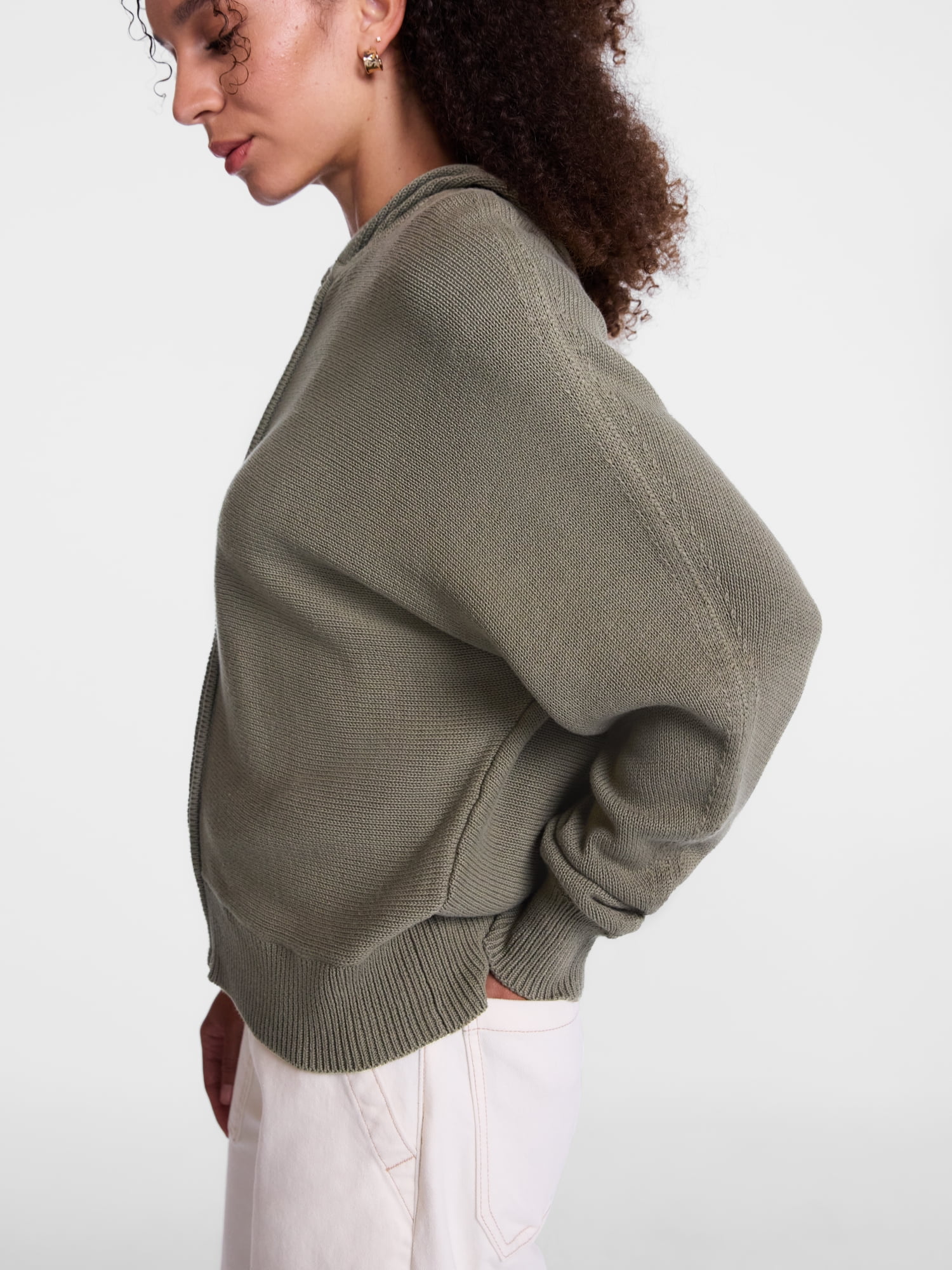 Scenario Women's and Women's Plus Full Zip Hoodie Sweater, Sizes XS-4X