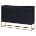thumbnail image 4 of Harper & Bright Designs Modern Elegant Buffet Cabinet Large Storage Space Sideboard with 4 Doors for Dining Room Entryway, Black, 4 of 15