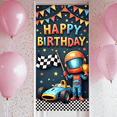 thumbnail image 6 of Colorful Theme Happy Birthday Banner Racing Car Decoration Celebration Banner for Kid's Party Outdoor Event Indoor Decoration, 6 of 8