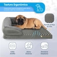 thumbnail image 2 of Cama Ergonómica para Perro Magma Life Poliéster Color Gris, 2 of 6