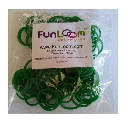 Green Bands - Fun Loom Bracelet Making Supplies by FunLoom Products (5020)