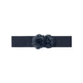 thumbnail image 1 of Cinturón Elástico Ancho de Doble Flor Grande INSPIRE CHIC para Mujeres, Cinturones de Cintura Chunky para Vestir Hasta 70cm/27.55" Azul Oscuro, 1 of 6