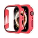thumbnail image 1 of wonima44 Suoman 2-Pack for Apple Watch Series 6/5/4/Series SE/SE 2/SE 3 44mm All-Around Screen Protector Case, Tempered Glass Screen Protector Case Ultra-Thin for iWatch 44mm Protection Cover - Red, 1 of 1