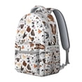 thumbnail image 2 of Dachshund Dog Boston Terrier Dog Backpack for School,Cute School Bag,Schoolbag with Adjustable Shoulder Straps & Padded Back,15.3"x11"x7.1".﻿, 2 of 6