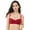 Red, variant on Varsbaby Sexy lace Bra Half Cup Push Up UnderwearThin Cotton Women Bras