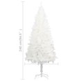 thumbnail image 4 of vidaXL Artificial Pre-lit Christmas Tree with Ball Set White 240 cm, 4 of 5