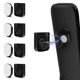 thumbnail image 2 of Magnetic Remote Control Holder Wall Mount, 4 Pair Remote Control Organizers Storage Self-Adhesive TV Remote Black Banmo, 2 of 5